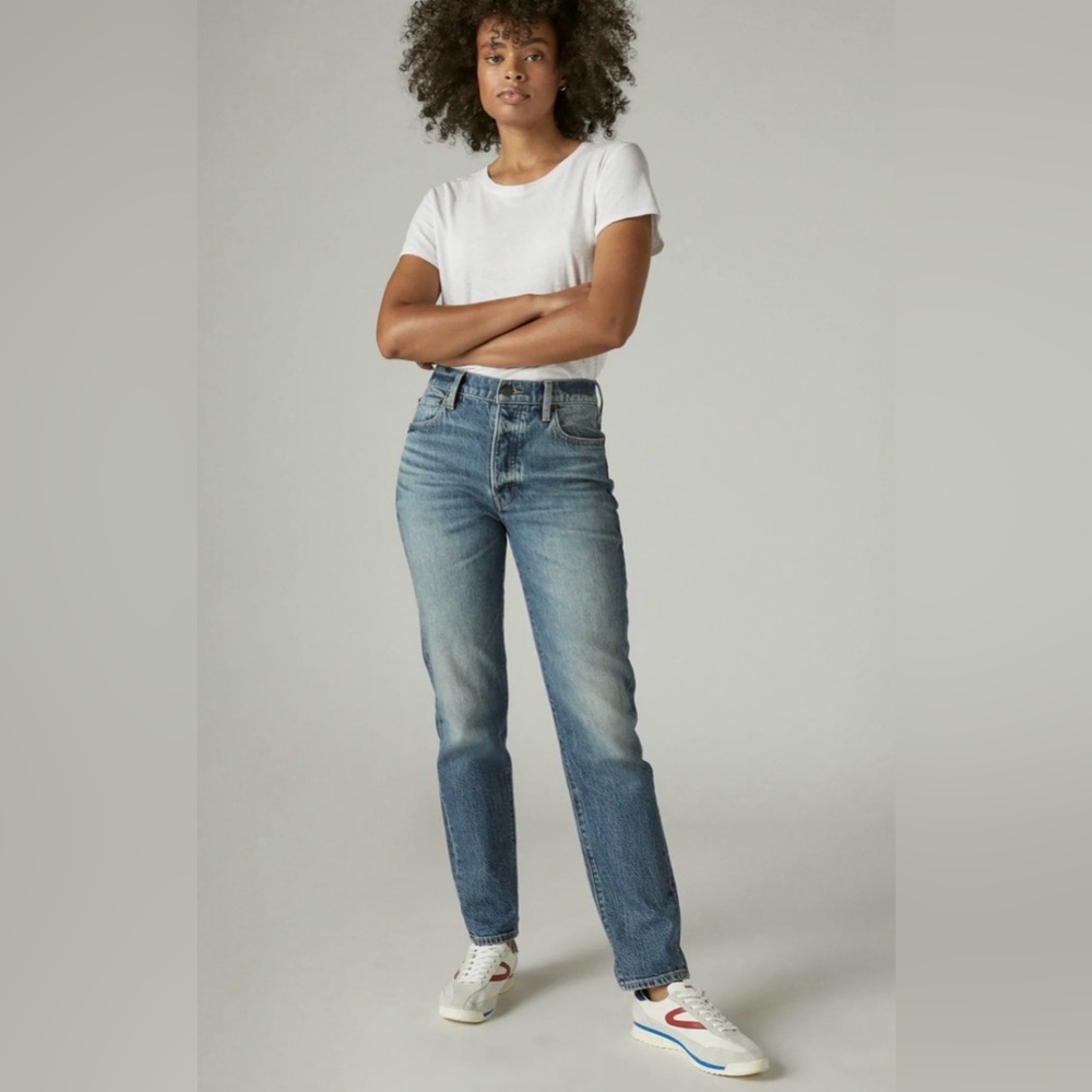 Lucky High-Rise Drew Mom Straight Leg Jeans